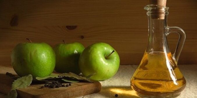 Apple cider vinegar from the swelling of the legs