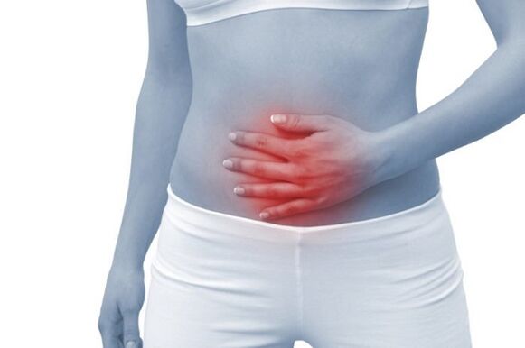 Pain in the lower abdomen with varicose veins in the pelvic area
